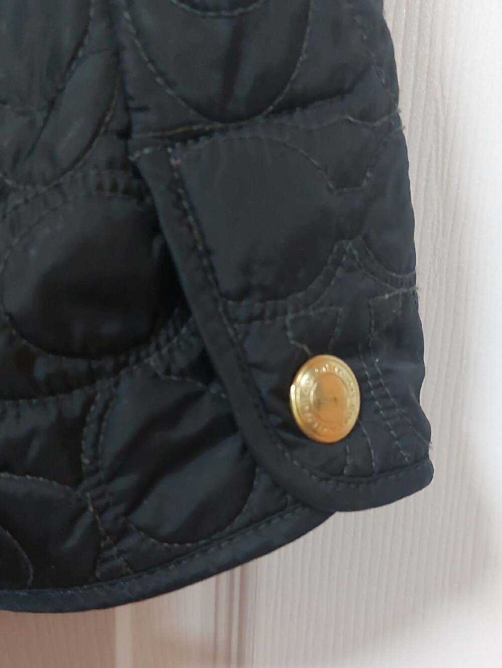 Coach Black Quilted Puffer Jacket with Pink Lining. Size L - Picture 13 of 13